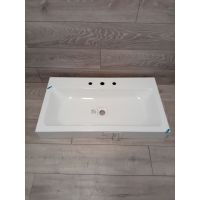 Outlet - Kaldewei Cono umywalka 90x50 cm nablatowa prostokątna model 3086 biała 902206033001