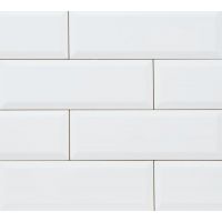 Tubądzin Elementary płytka ścienna White Bar 23,7x7,8cm