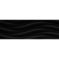Ceramika Color Java Onda Black płytka ścienna 25x75 cm czarny połysk