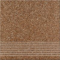 Opoczno Milton brown steptread stopnica podłogowa 29,7x29,7 cm STR brązowy mat