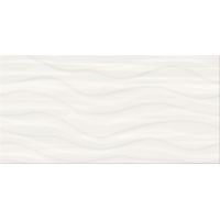 Cersanit Soft Romantic PS803 White Satin Wave Structure płytka ścienna 29,8x59,8 cm STR biały satynowy
