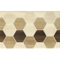 Cersanit Mosa cream inserto geo cubes dekor ścienny 25x40 cm mix mat