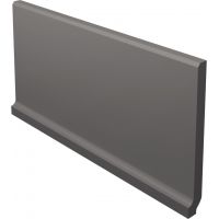 Paradyż Bazo cokół podłogowy 10x19,8 cm wywinięty monokolor czarny mat