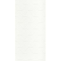 Paradyż Synergy płytka ścienna 30x60 cm inserto dekor biały połysk