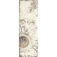 Paradyż Rondoni dekor ścienny 9,8x29,8 cm inserto motyw C STR biały/brązowy