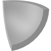 Paradyż Gamma kształtka 3x3 cm D szary mat