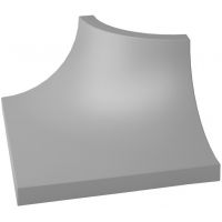 Paradyż Gamma kształtka 3x4 cm C szary mat