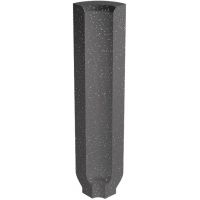 Paradyż Bazo profil 3x10 cm wewnętrzny sól-pieprz czarny mat