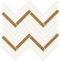 Paradyż mozaika ścienna 28,1x30,1 cm uniwersalna paris biały/brązowy połysk