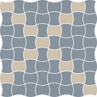 Paradyż Modernizm mozaika ścienno-podłogowa 30,9x30,9 cm prasowana mix niebieski/szary