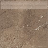 Paradyż Track stopnica 30x30 cm prosta brązowy mat