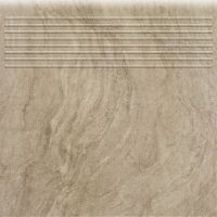 Paradyż Unite stopnica 30x30 cm prosta brązowy mat