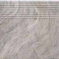 Paradyż Unite stopnica 30x30 cm prosta mocca szary mat