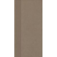 Paradyż Intero stopnica 29,8x59,8 cm prosta nacinana mocca brązowy mat