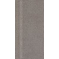 Paradyż Intero stopnica 29,8x59,8 cm prasowana szary mat