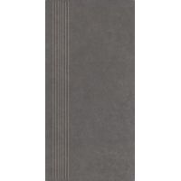 Paradyż Intero stopnica 29,8x59,8 cm prasowana grafitowy mat