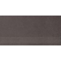 Paradyż Intero stopnica 29,8x59,8 cm prasowana czarny mat