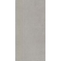 Paradyż Intero stopnica 29,8x59,8 cm prasowana srebrny mat