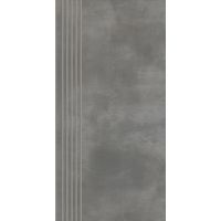 Paradyż Tecniq stopnica 29,8x59,8 cm prosta nacinana grafitowy mat