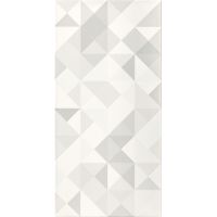 Paradyż Tonnes dekor ścienny 30x60 cm motyw B szary/biały połysk