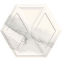 Paradyż Morning Bianco płytka ścienna 19,8x17,1 cm heksagon