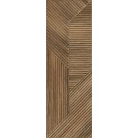 Paradyż Woodskin płytka ścienna 29,8x89,8 cm STR B drewno brązowy mat
