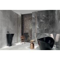 Tubądzin Brainstorm black płytka ścienna 89,8x32,8 cm 