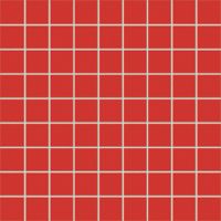 Tubądzin Pastel mozaika 30,1x30,1 cm czerwona