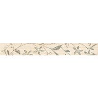 Cersanit Tanaka cream border flower listwa ścienna 5x40 cm