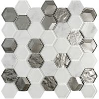 Iryda Hexa Glass & Stone mozaika ścienna 29,8x30,2 cm