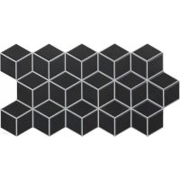 Realonda Hex Rhombus Black płytka ścienno-podłogowa 26,5x51 cm czarny mat