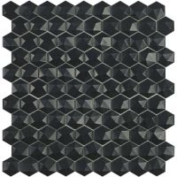 Vidrepur Nordic Black Matt Hex STR 903/D mozaika ścienna 30x29 cm