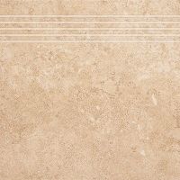 Ceramika Gres Alpino stopnica 33x33 cm kremowa