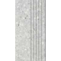 Tubądzin Macchia stopnica 59,8x29,8 cm szara