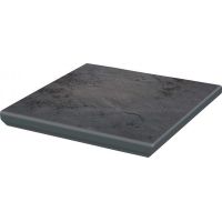 Paradyż Semir grafit kapinos stopnica narożna 33x33 cm