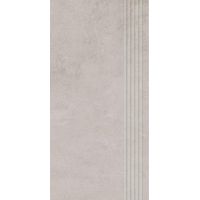 Paradyż Pure Art Grey stopnica prasowana szary mat 59,8x29,8 cm