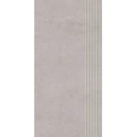 Paradyż Pure Art Grey stopnica prasowana szary mat 59,8x29,8 cm