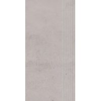 Paradyż Pure Art Grey stopnica prasowana szary mat 59,8x29,8 cm