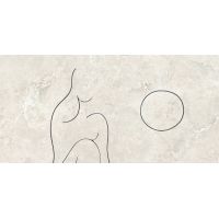 Tubądzin Teri Soft Line dekor ścienny 119,8x59,8 cm beżowa