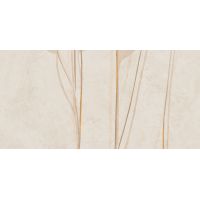 Tubądzin Mild Clay Leaves A dekor ścienny 119,8x59,8 cm beżowa