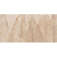 Tubądzin Mild Clay Leaves C dekor ścienny 119,8x59,8 cm beżowa