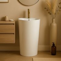 Aquavea Rodillo umywalka 41x41 cm okrągła wolnostojąca biała RODILLOBIA