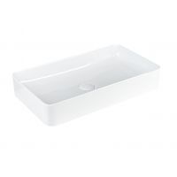 Aquavea Peras umywalka 61x36 cm prostokątna nablatowa biała PERASBIA