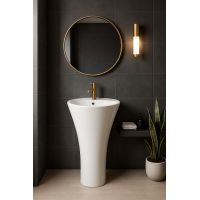 Aquavea Tulip umywalka 42x42 cm wolnostojąca biała TULIPBIA