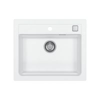 Alveus Atrox 30 zlewozmywak granitowy 59x50 cm biały 1131991