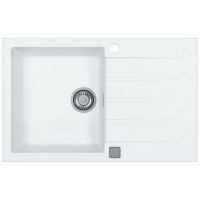 Alveus Cadit 20 zlewozmywak 79x50 cm Granital biały 1132022