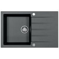 Alveus Cadit 20 zlewozmywak 79x50 cm Granital czarny 1132026