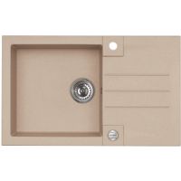 Alveus Rock 130 zlewozmywak 1-komorowy 78x48 cm Granital Plus pebble-G02M 4203002