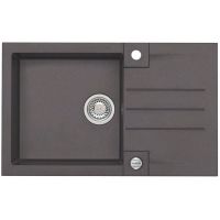 Alveus Rock 130 zlewozmywak 1-komorowy 78x48 cm Granital Plus chocolate-G03M 4203003