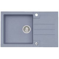 Alveus Rock 130 zlewozmywak 1-komorowy 78x48 cm Granital Plus steel-G04M 4203004